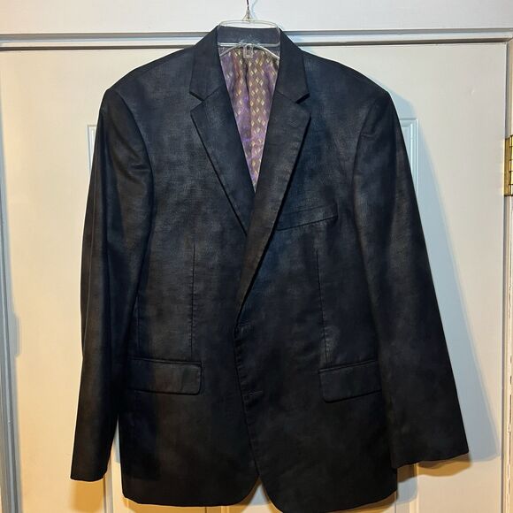 Jean-Paul Germain Two Button‎ Double Vented Fully Lined Blazer 42R (Black) - Picture 1 of 7